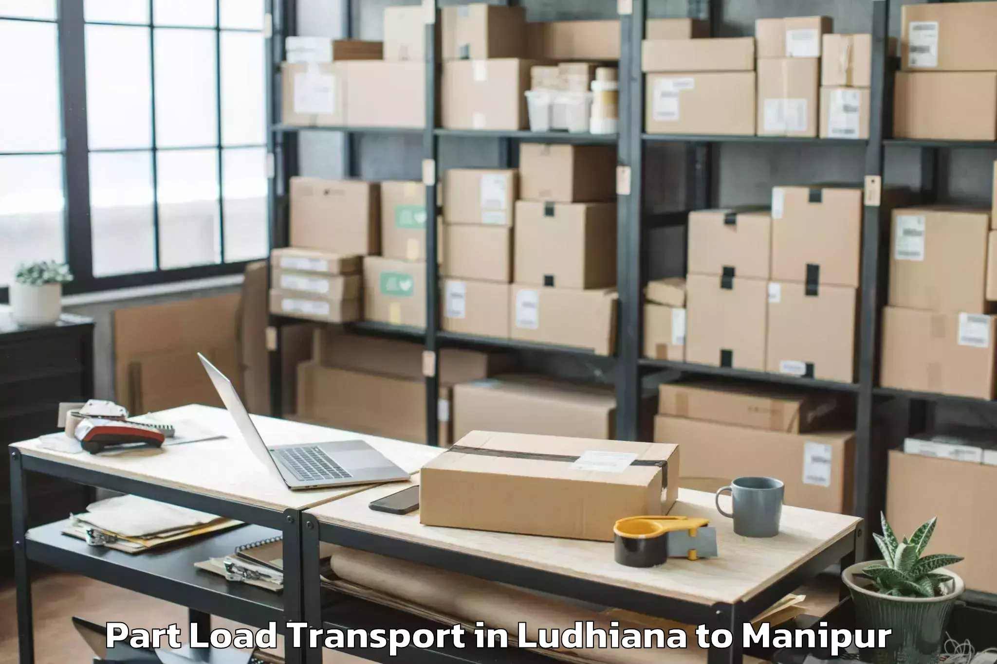 Book Ludhiana to Churachandpur Part Load Transport Online